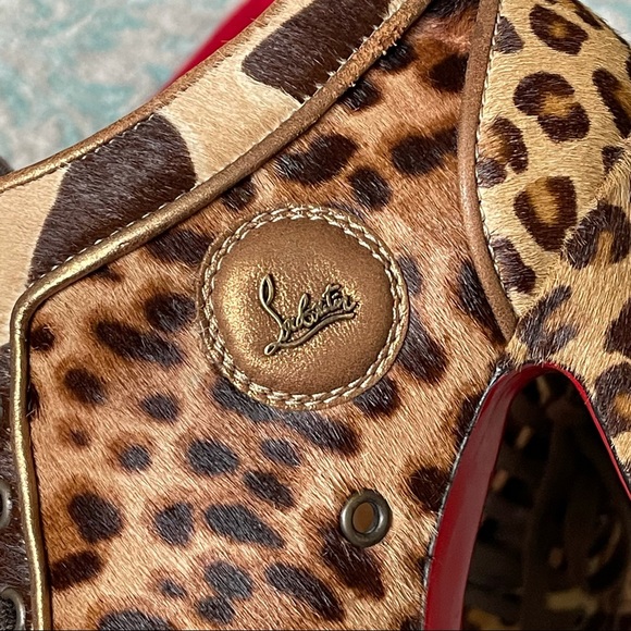❤️CHRISTIAN LOUBOUTIN❤️ Leopard Print Booties - Picture 12 of 14
